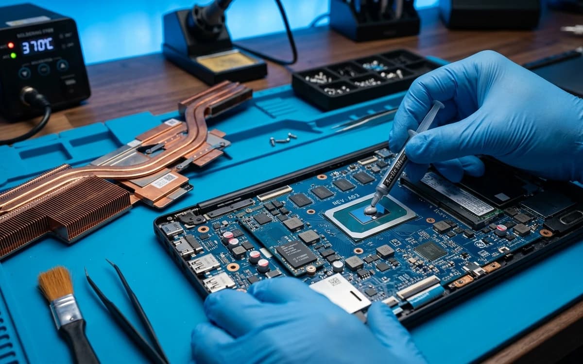 Laptop Motherboard and Thermal Cleaning